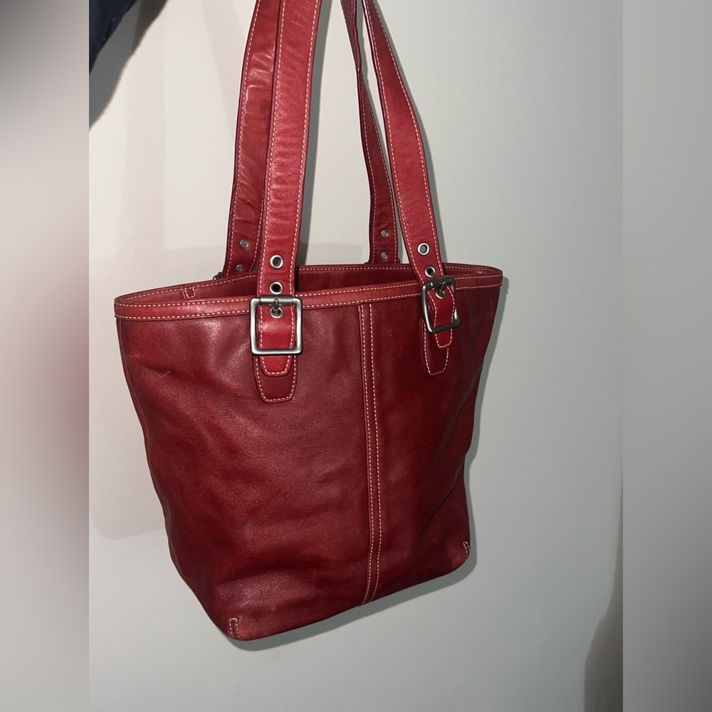 Vintage Coach Red Bag